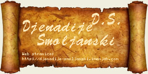 Đenadije Smoljanski vizit kartica